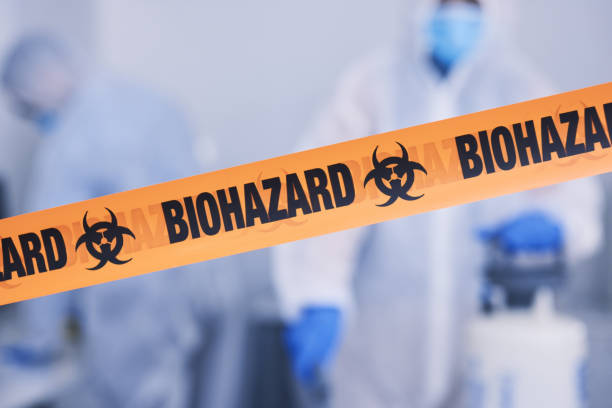 Professional Biohazard Cleanup technician working in Garfield, AR